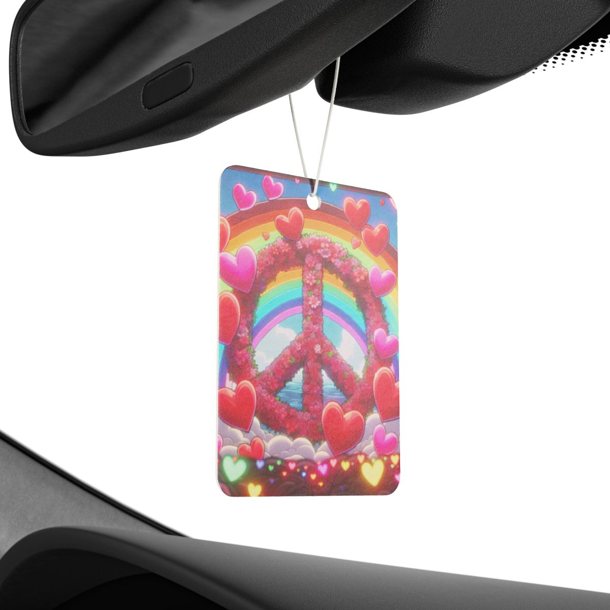 other view - Peace and Love Car Air Freshener