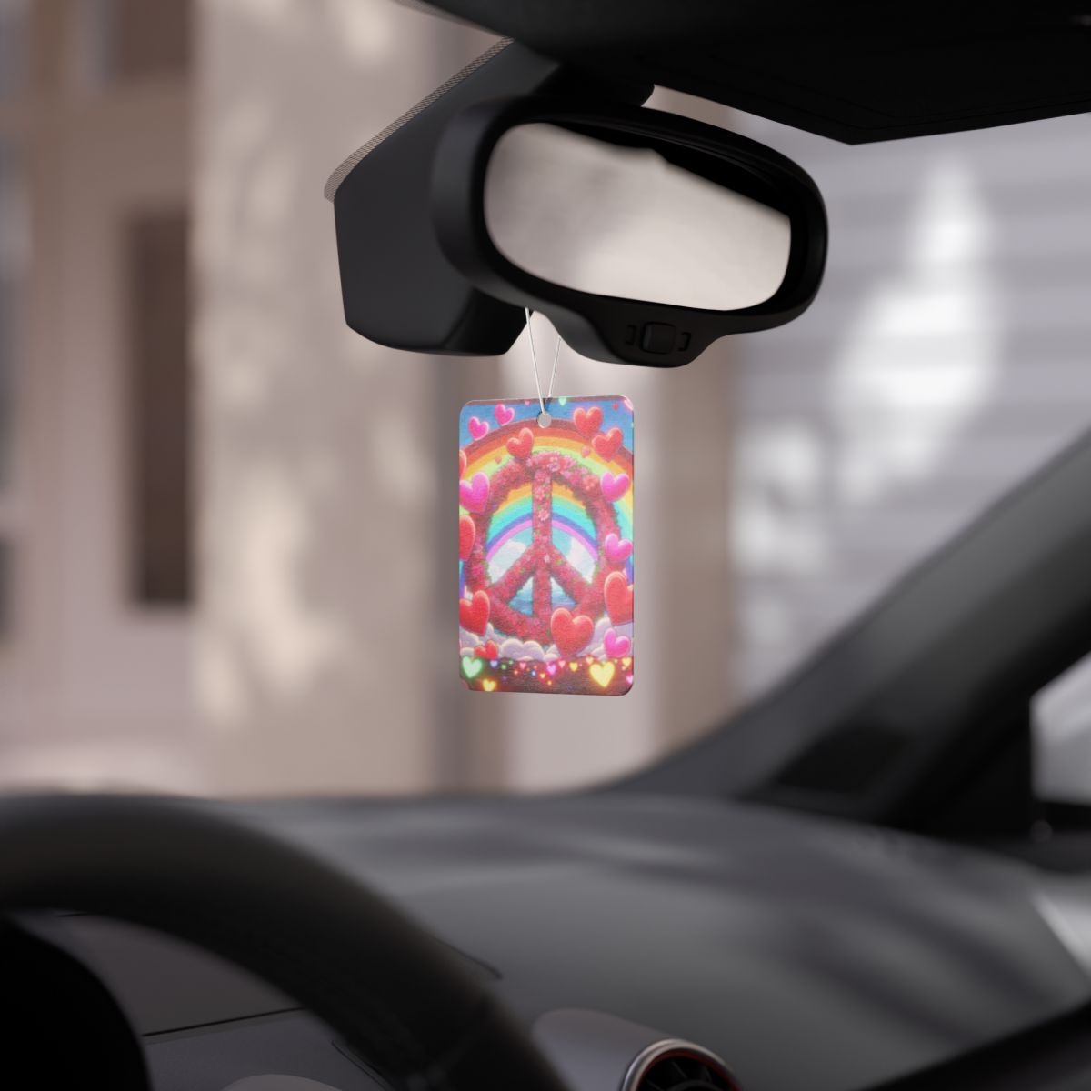 other view - Peace and Love Car Air Freshener