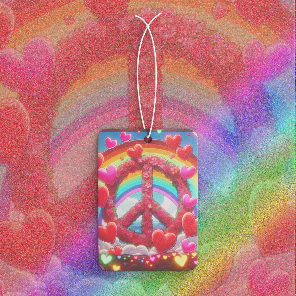 other view - Peace and Love Car Air Freshener