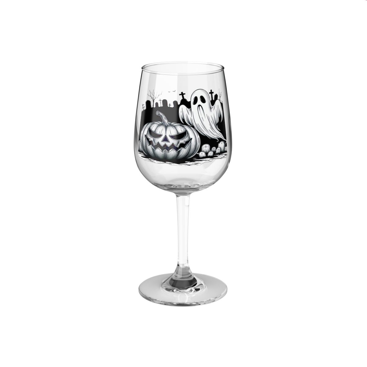 other view - Halloween Wine Glass, 12oz