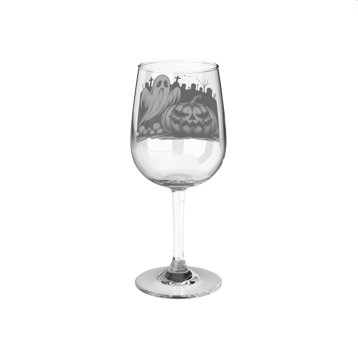 other view - Halloween Wine Glass, 12oz