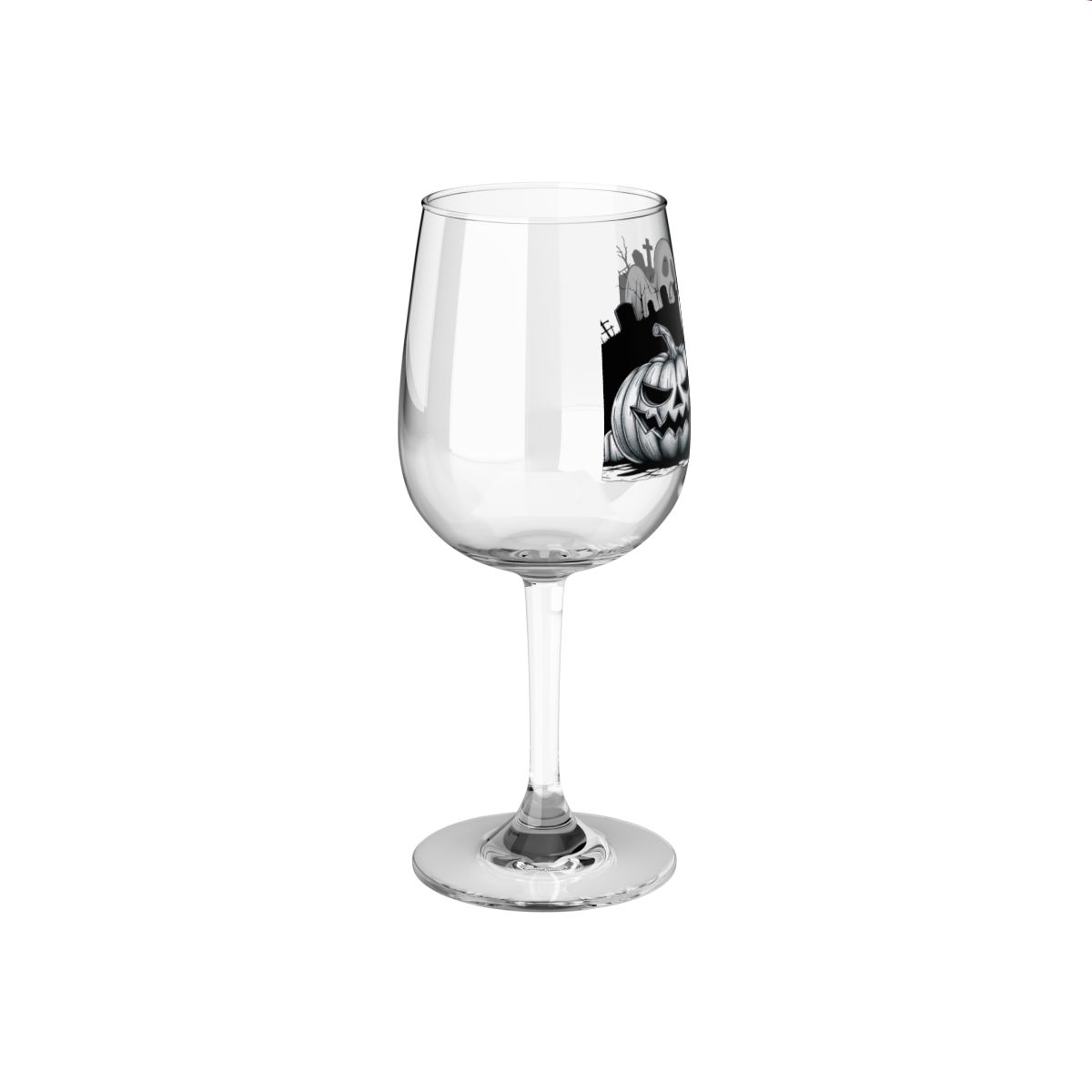 other view - Halloween Wine Glass, 12oz