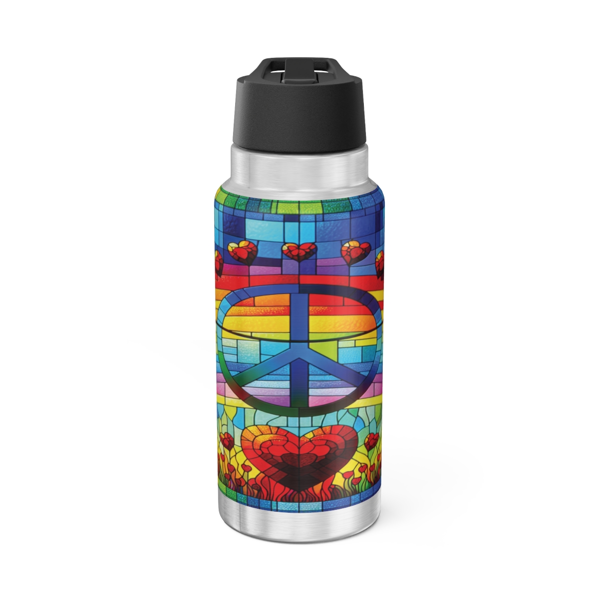 other view - Peace and Love Gator Tumbler, 32oz