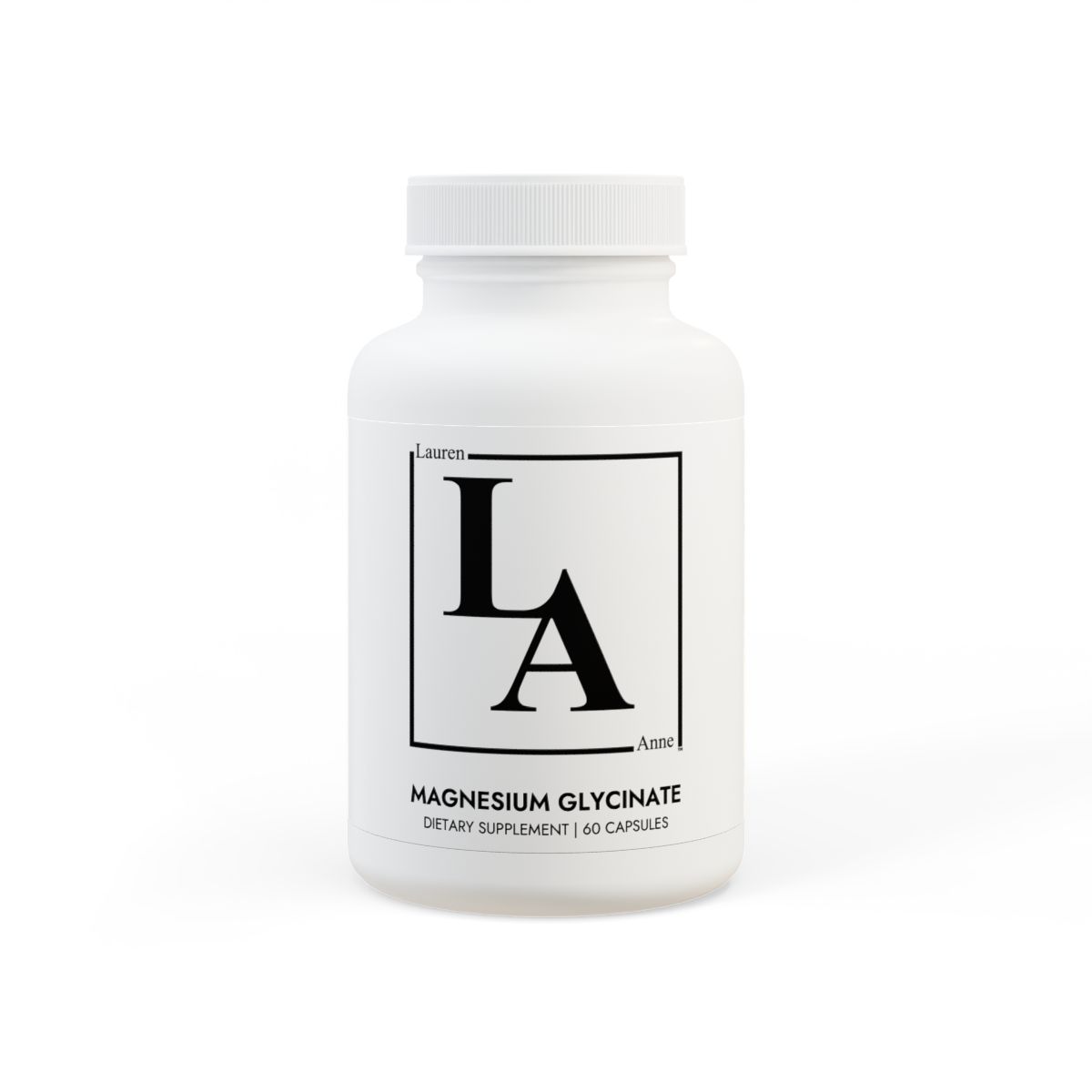 other view - Lauren Anne Magnesium Glycinate Supplement (60 Capsules)