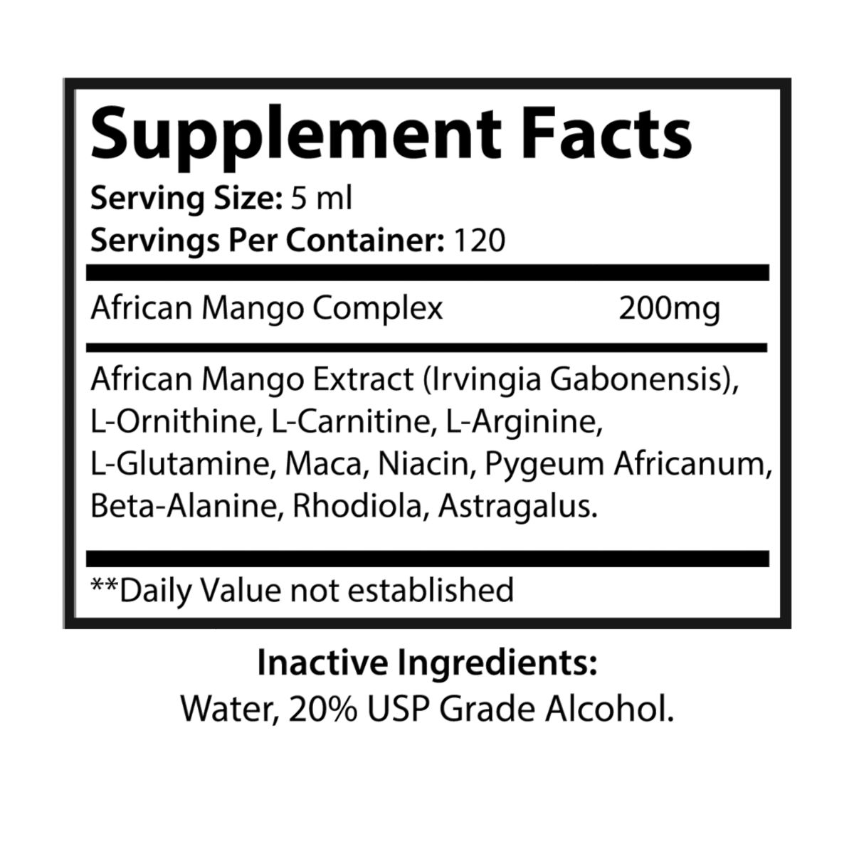 other view - Lauren Anne African Mango Drops Supplement (60ml, 2fl.oz)