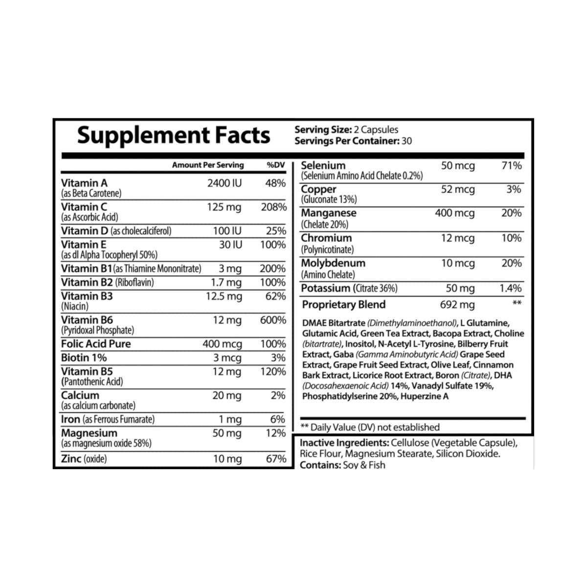 other view - Lauren Anne Brain Support Complex Supplement (60 Capsules)