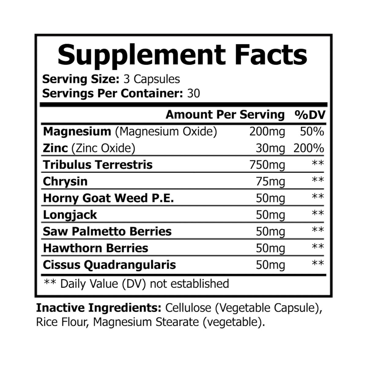 other view - Lauren Anne Magnesium Zinc Supplement (90 Capsules)