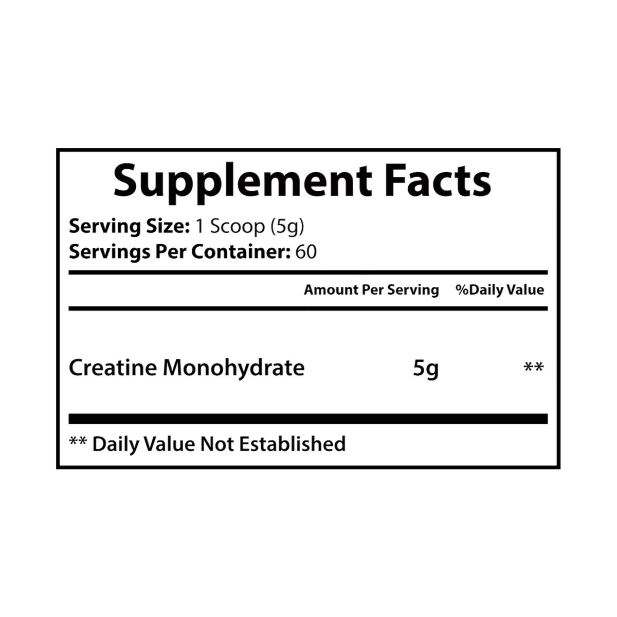 other view - Lauren Anne Creatine Monohydrate Supplement (300g, 10.58oz)