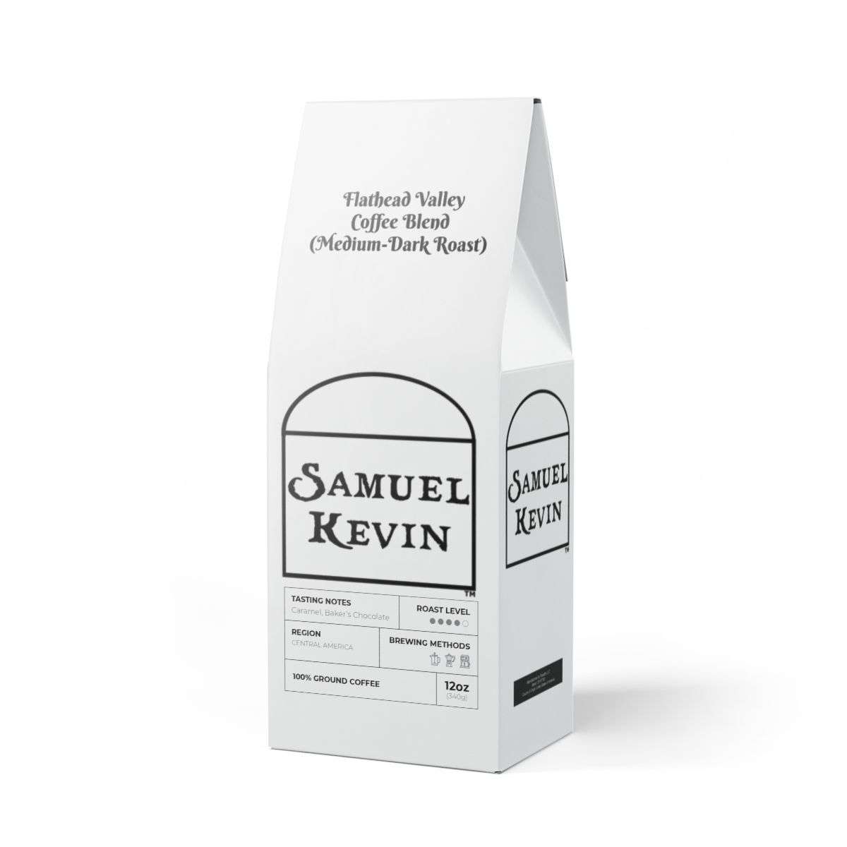 other view - Samuel Kevin Flathead Valley Coffee Blend (Medium-Dark Roast)