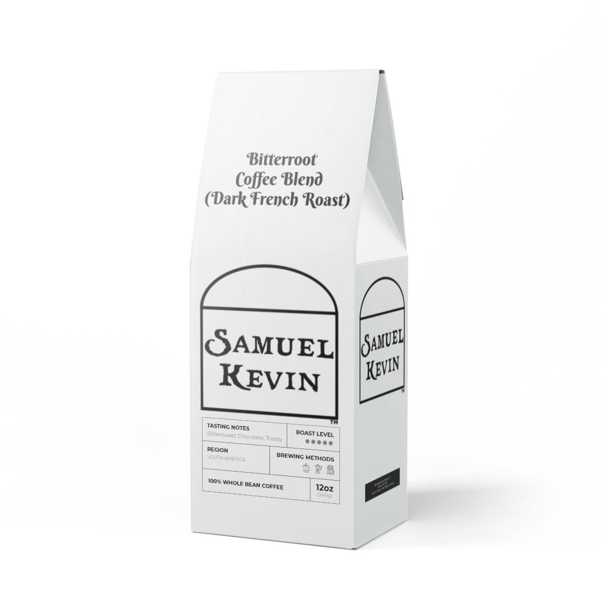 other view - Samuel Kevin Bitterroot Coffee Blend (Dark French Roast)