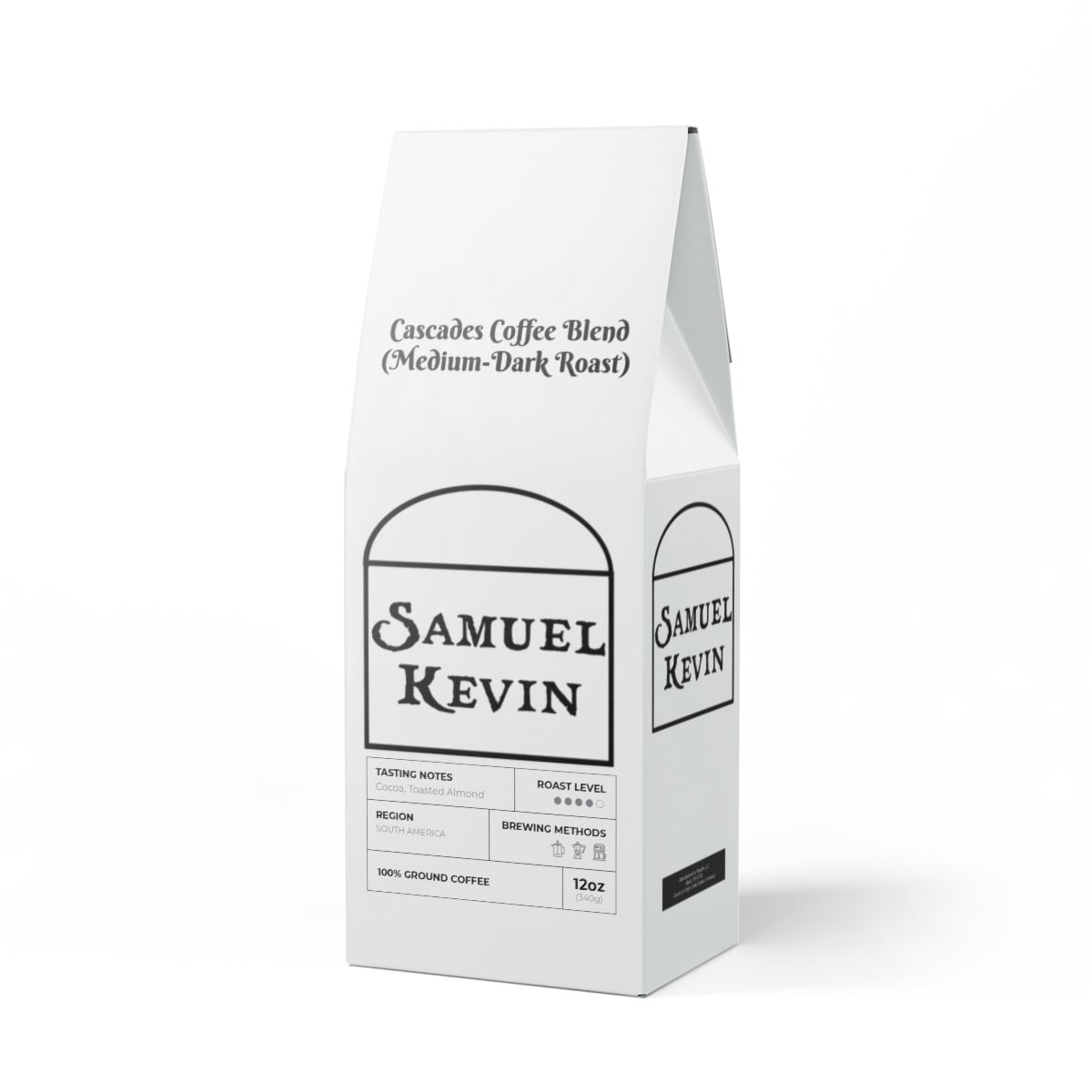 other view - Samuel Kevin Cascades Coffee Blend (Medium-Dark Roast)