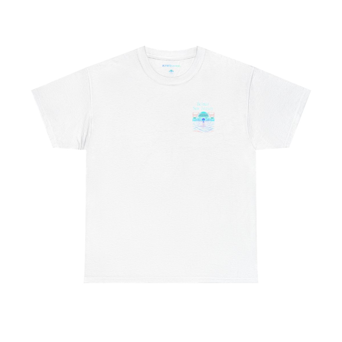 front view - Belmar New Jersey Gildan 5000 Unisex Heavy Cotton Tee