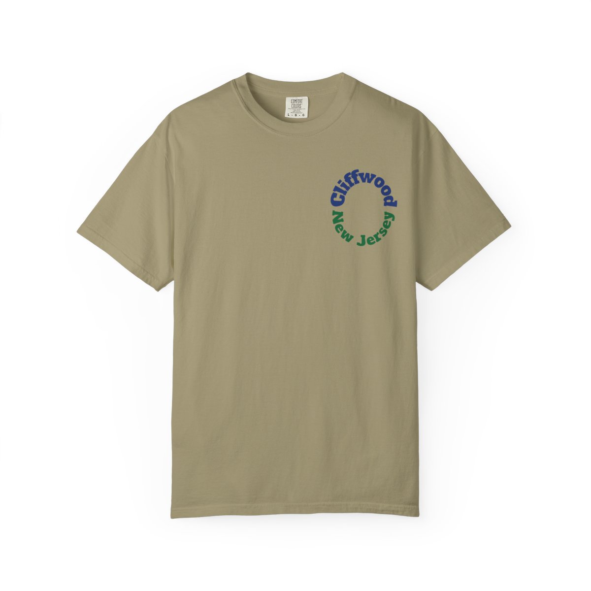 front view - Cliffwood New Jersey Unisex Garment-Dyed T-shirt